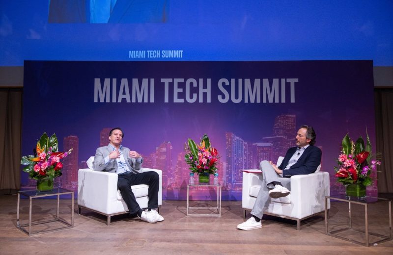 Kaseya CEO Fred Voccola is interviewed by Miami Tech Summit co-founder Justin Sayfie