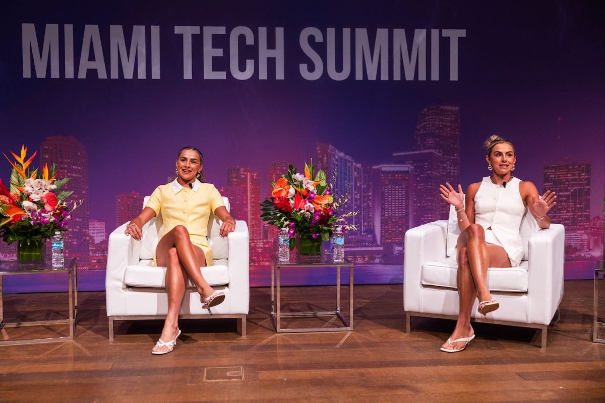 Haley and Hanna Cavinder, Miami Hurricane women’s basketball players, fitness entrepreneurs and Co-Founders of Twogether