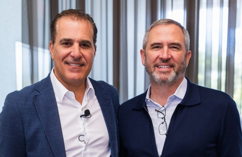 Jamie Elias, Managing Partner at Trivest, and Brad Garlinghouse, CEO of Ripple