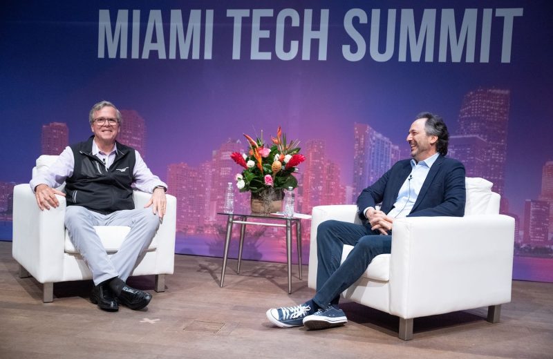 Governor Jeb Bush is interviewed by Justin Sayfie