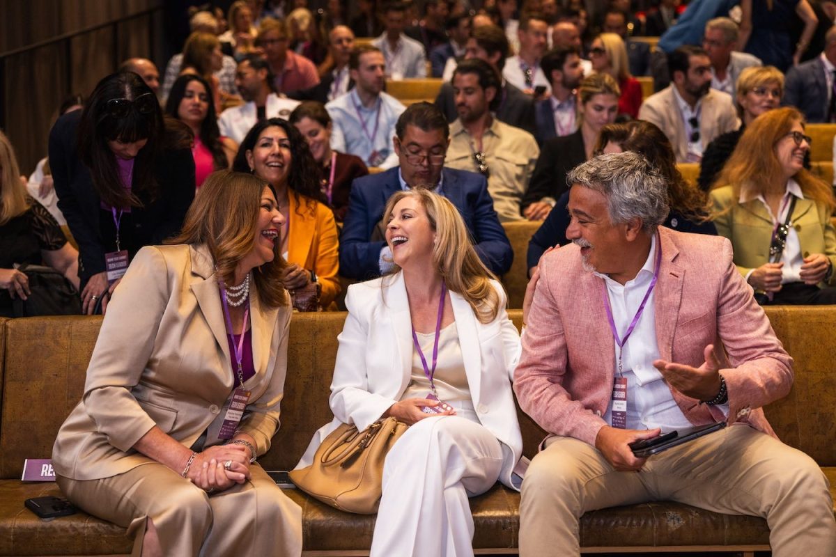 Madeline Pumariega, President of Miami Dade College; Beth Doane, Miami Tech Summit Founding Senior Advisor; and Karim Lesina, EVP of Millicom