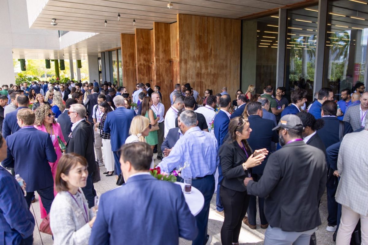 Opening networking at 2024 Miami Tech Summit